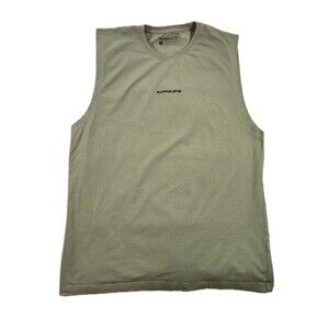 Mens Alphalete Performance Fit Muscle Tank Sleeveless Gym Green 3XL